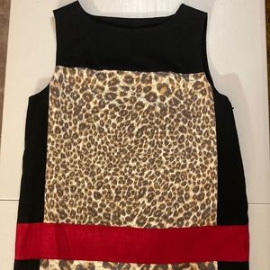Macy’s x Giambattista Valli Collection Animal Print Shift Dress